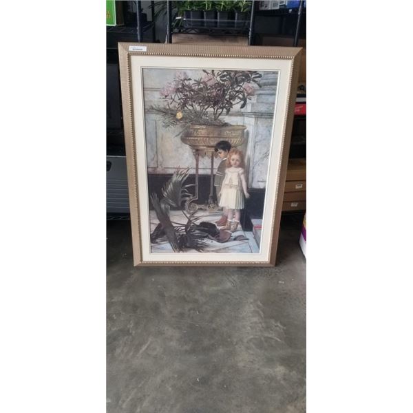 LARGE FRAMED CANVAS PICTURE