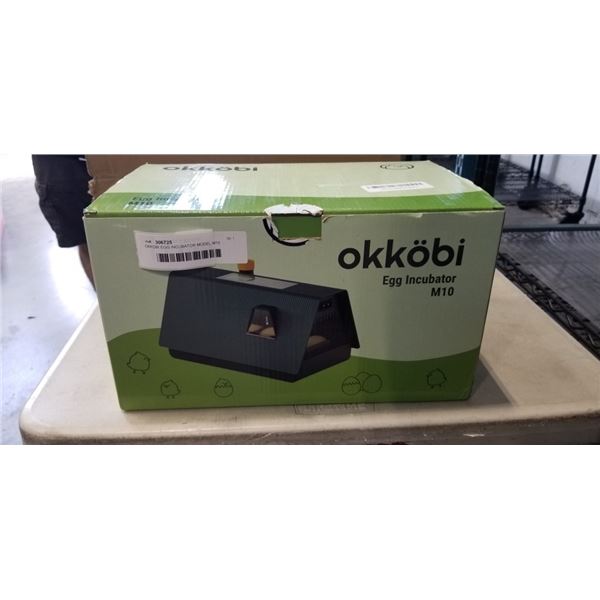 OKKOBI EGG INCUBATOR MODEL M10
