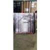 Image 1 : 48"X48" CANVAS PRINT FOREST SCENE