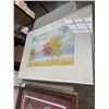 Image 2 : OIL PAINTING SIGNED AND FRAMED FLORAL PRINT