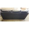 Image 4 : 3pc BLACK LEATHER SOFA SET, NO RIPS OR TEARS, INCLUDES SOFA, LOVESEAT AND CHAIR