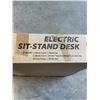 Image 2 : TECHORBITS ELECTRIC SIT TO STAND GREY FRAME WITH WHITE TABLE TOP