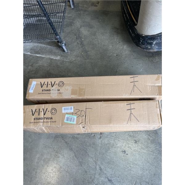 2 VIVO DARK WALNUT TV STANDS
