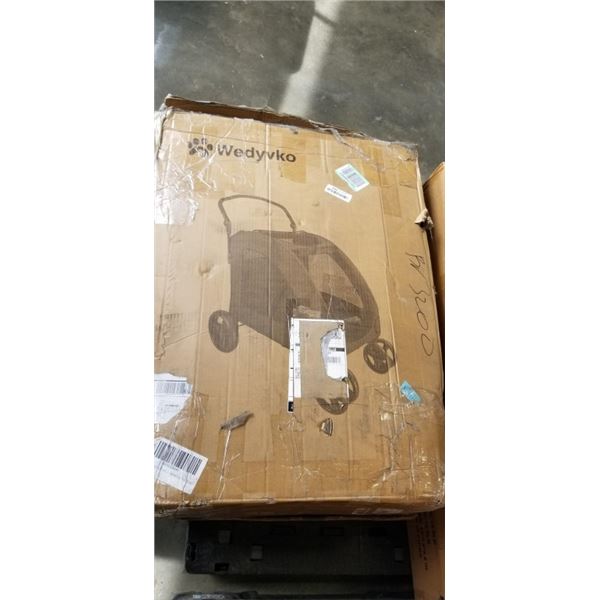 LARGE BLACK 4 WHEEL PET CARRIER