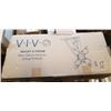 Image 1 : VIVO WHITE ELECTRIC FLIP DOWN CEILING TV  MOUNT