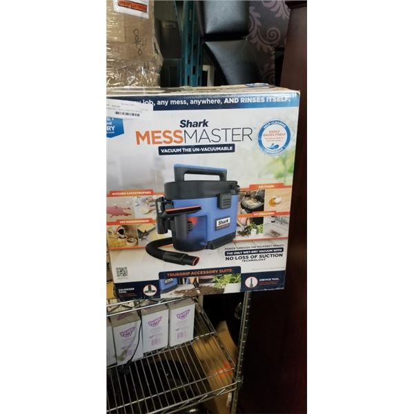 SHARK MESSMASTER CANISTER VACUUM - TESTED WORKING, RETAIL $159