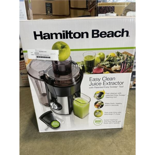 HAMILTON BEACH EASY CLEAN JUICE EXTRACTOR - TESTED WORKING, RETAIL $109