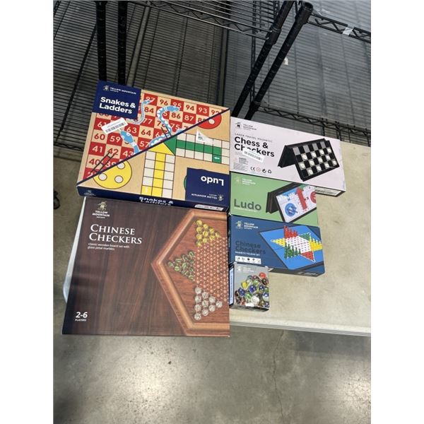 ASSORTED NEW YELLOW MOUNTAIN IMPORTS BOARD GAMES