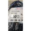 Image 2 : AS NEW BLACK 100FT LIFE SUPPLY HEAVY DUTY INDOOR OUTDOOR 3 WIRE GROUNDED LIGHTED EXTENSION, 16AWG