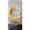 Image 1 : AS NEW YELLOW 50FT LIFE SUPPLY HEAVY DUTY INDOOR OUTDOOR 3 WIRE GROUNDED LIGHTED EXTENSION, 10AWG