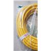 Image 2 : AS NEW YELLOW 50FT LIFE SUPPLY HEAVY DUTY INDOOR OUTDOOR 3 WIRE GROUNDED LIGHTED EXTENSION, 10AWG