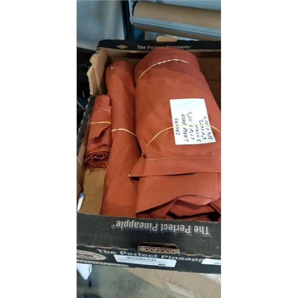 3 PIECES OF CANVAS FABRIC