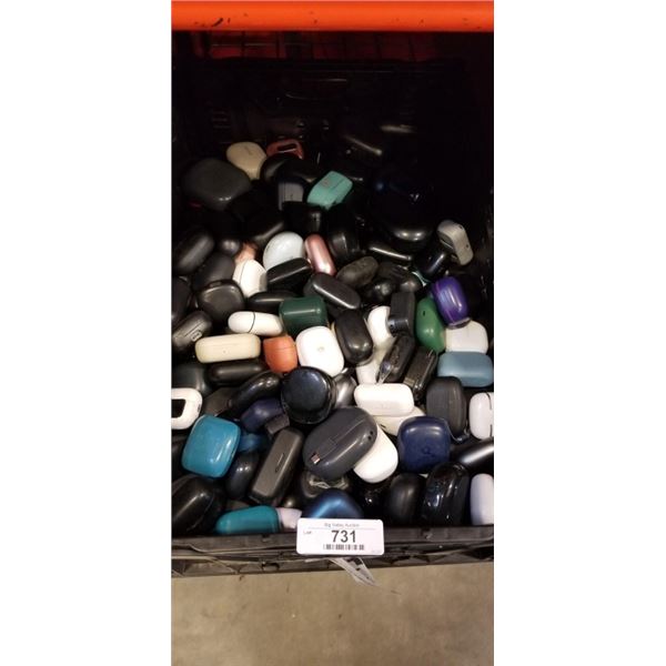LARGE LOT OF WIRELESS EARBUD CASES ONLY