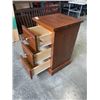 Image 4 : SOLID WOOD 3 DRAWER SIDE TABLE
