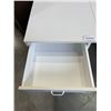Image 4 : WHITE DROP SIDE STORAGE DINETTE TABLE