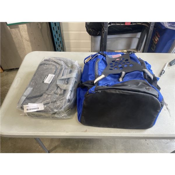 NEW BLUE BAEBALL BACKPACK AND INSULATED COOLER BACKPACK