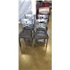 Image 1 : SET OF 4 BISTRO CHAIRS