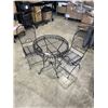 Image 1 : 3PC BLACK METAL PATIO SET