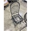 Image 2 : 3PC BLACK METAL PATIO SET