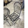 Image 3 : 3PC BLACK METAL PATIO SET