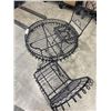 Image 4 : 3PC BLACK METAL PATIO SET