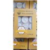 Image 4 : 12 NEW PACKS OF 12 NATURAL BEESWAX TEA LIGHTS