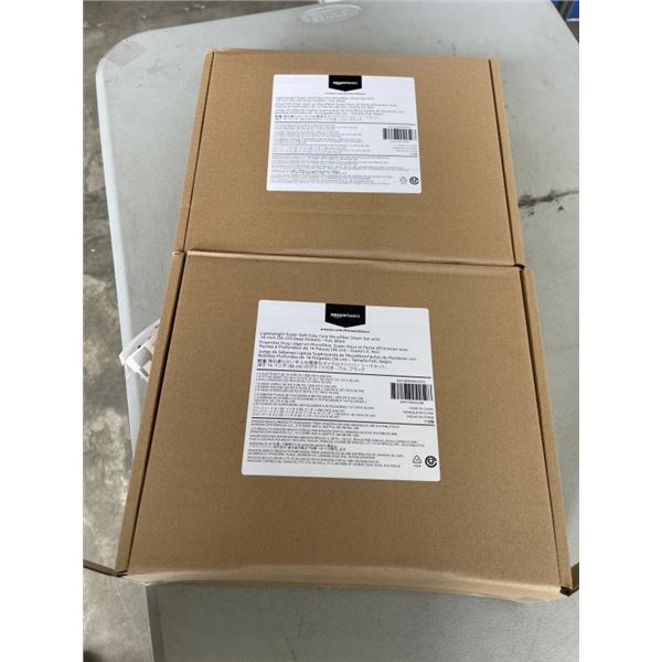 2 LIGHTWEIGHT SUPER SOFT EASY CARE MICROFIBER SHEET SET WITH 14" DEEP POCKETS. BLACK