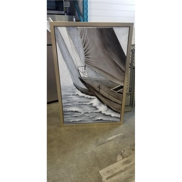 BOWRING SAILBOAT PAINTING  59"X 40 "