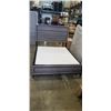 Image 1 : MODERN QUEEN SIZE BED FRAME WITH SLIM BOX SPRING