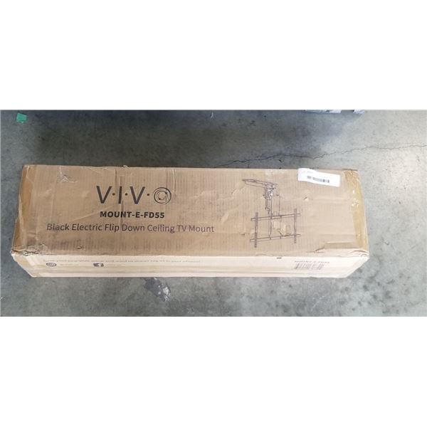 VIVO BLACK ELECTRIC FLIP DOWN CEILING TV MOUNT