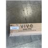 Image 2 : VIVO DARK WALNUT EASEL TV STAND WITH SHELF