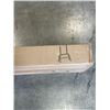 Image 3 : VIVO DARK WALNUT EASEL TV STAND WITH SHELF