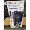 Image 3 : TOSHIBA TY-ASC65B WIRELESS BLUETOOTH PARTY SPEAKER W/ WIRELESS MIC - TESTED WORKING, RETAIL $189