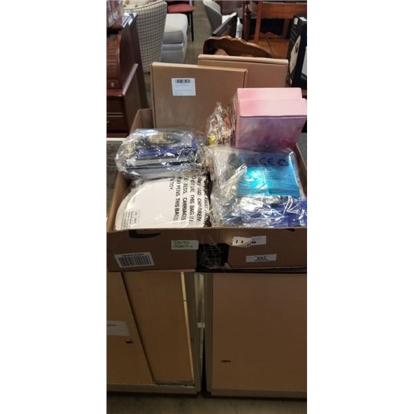 LARGE LOT OF NEW AMAZON OVERSTOCK PARTY SUPPLY AND THEME PLATE AND DECOR SETS ETC