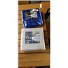Image 1 : 2 NEW 4PC KINGSIZE SHEET SETS, LUXURY SATIN, BLUE AND TAUPE