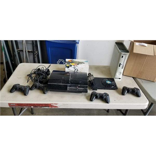 BOX OF ASSORTED GAME CONSOLES - UNTESTED