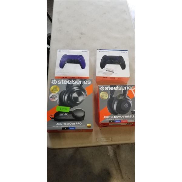 PS5 DUAL SENSE CONTROLLERS AND GAMING HEADSETS STORE RETURNS UNTESTED