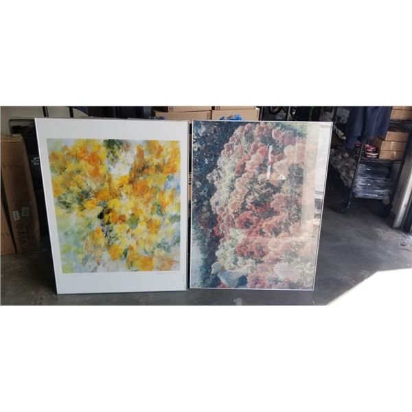 2 FLORAL PAINTINGS ONE IS SIGNED