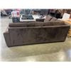 Image 4 : 2 PIECE COUCH POTATO BROWN FABRIC SECTIONAL SOFA