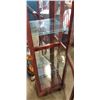 Image 3 : 6FT CURIO DISPLAY CABINET WITH GLASS SHELVES, ILLUMINATED