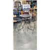 Image 1 : BLACK METAL FOLDING 3PC BAR HEIGHT BISTRO SET