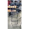 Image 2 : BLACK METAL FOLDING 3PC BAR HEIGHT BISTRO SET