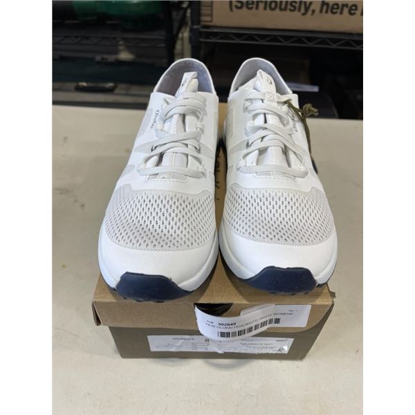 NEW OLUKAI HUIA WHITE/ WHITE WOMENS SIZE 8 RUNNERS