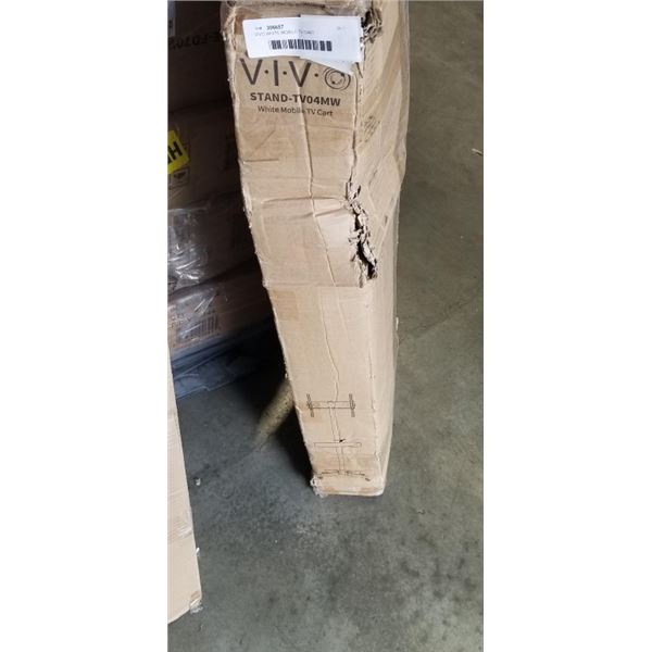 VIVO WHITE MOBILE TV CART