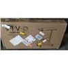Image 1 : VIVO BLACK ADJUSTABLE PC CART WITH  STORAGE