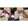 Image 1 : 2 BOXES OF KOMBUCHA BOTTLES AND OTHER GLASSWARE