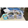 Image 1 : 2 TOTES AND TUB OF LEGO