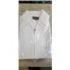 Image 2 : 9 NEW WHITE MEDIUM ZIP UP SHIRTS AND BLACK BUTTON UP SIZE XL