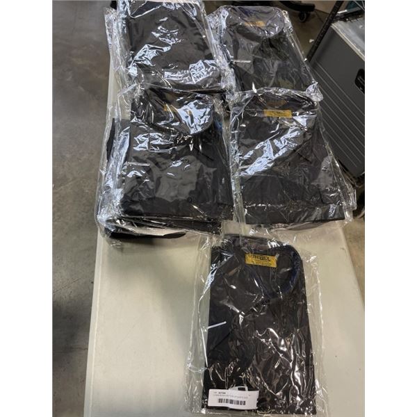 13 NEW BLACK BUTTON UP SHIRTS SIZE XXL