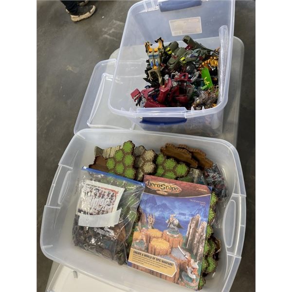 2 TOTES OF KIDS TOYS